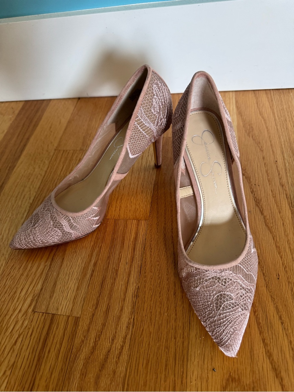 Jessica Simpson Rose Lace Pointed-Toe Stiletto Pumps